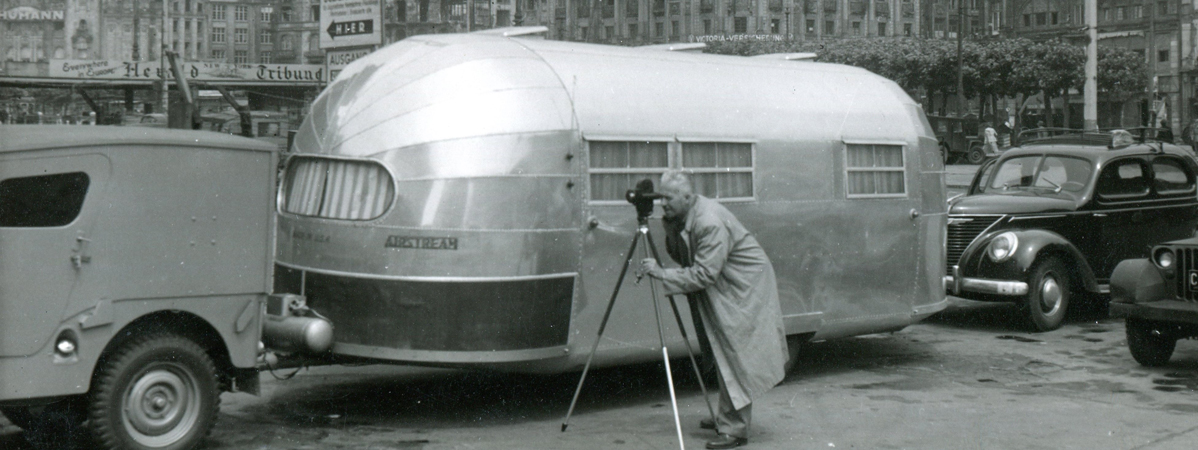 Historical Photo of Airstream in 1948 Europe